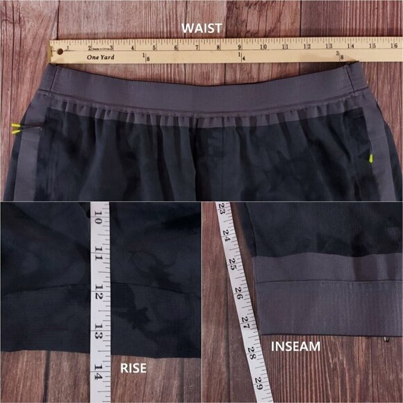 Lululemon x Robert Geller Mens Large Take the Moment Jogger Pants Gray Tie Dye - Picture 13 of 13